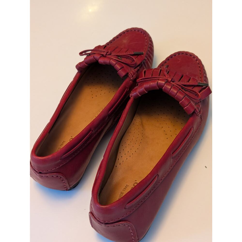 SEBAGO Meriden Kiltie Loafer Moccasin Dark Red Leather 7.5 - Picture 3 of 9